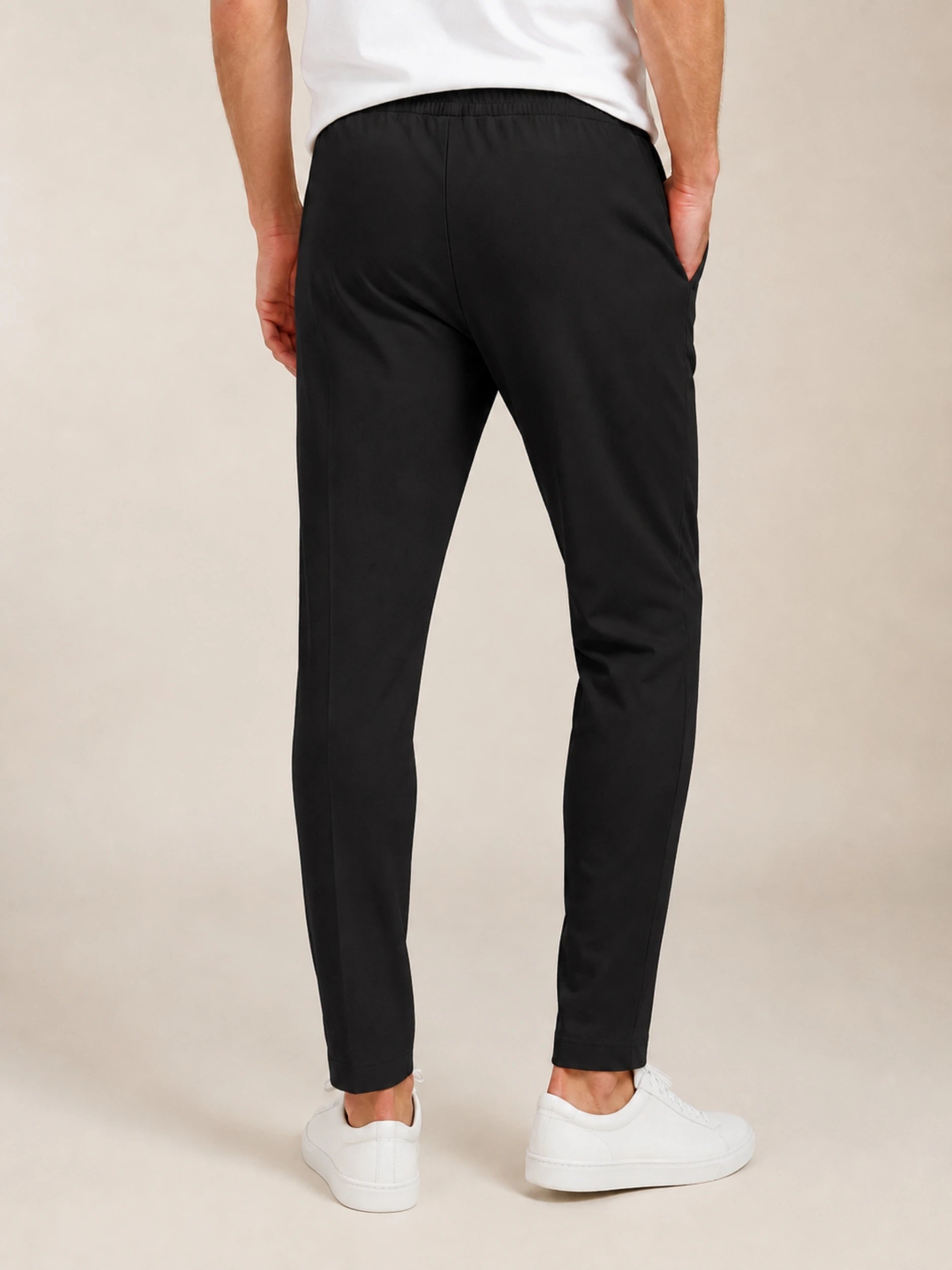 Black Drawstring Yacht Trousers