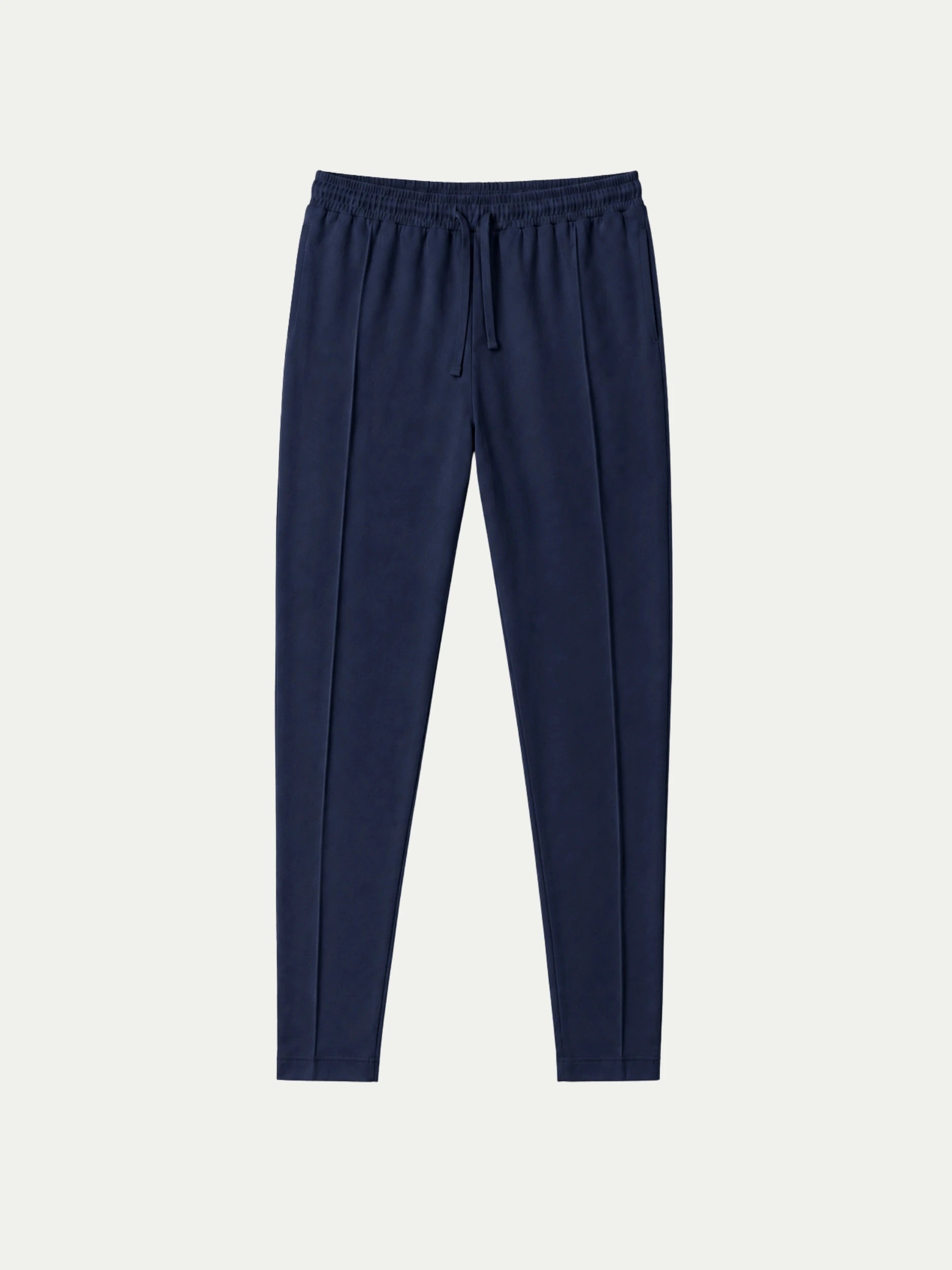Navy Blue Drawstring Yacht Trousers