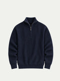 Como Navy Half-Zip Knit