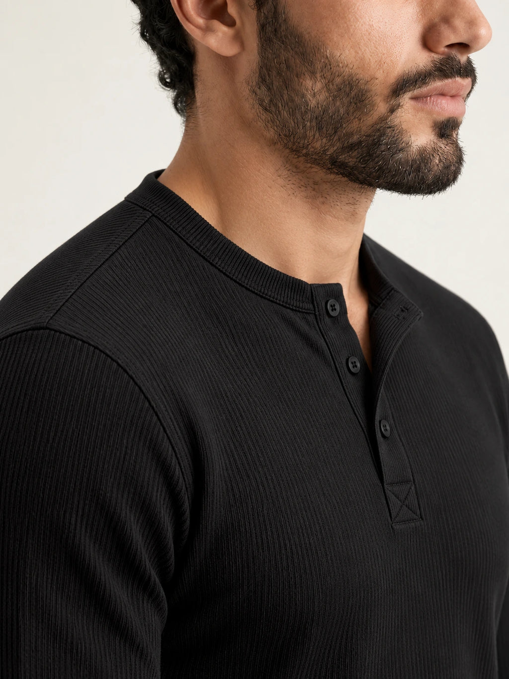 Ravello Black Henley