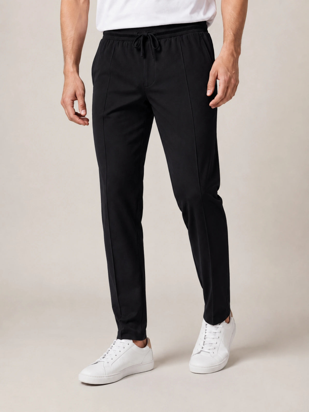 Black Drawstring Yacht Trousers