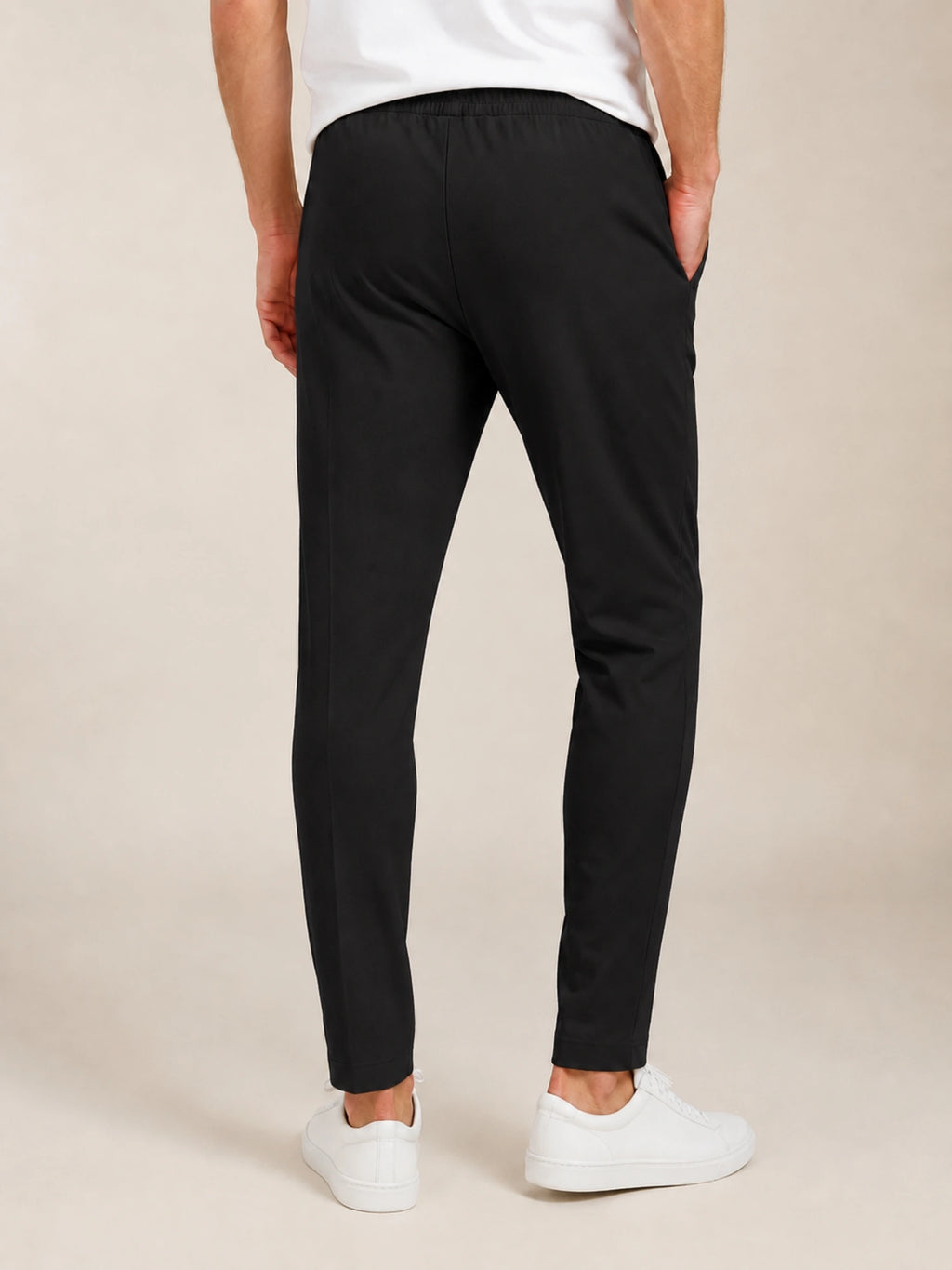 Black Drawstring Yacht Trousers