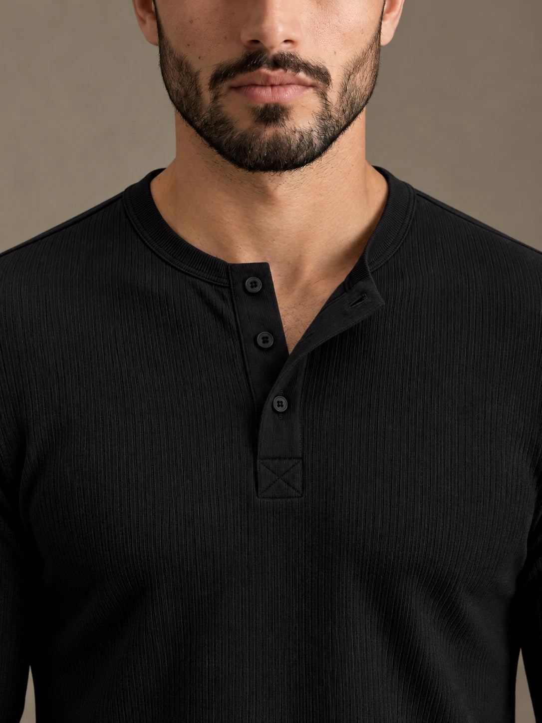 Ravello Black Henley