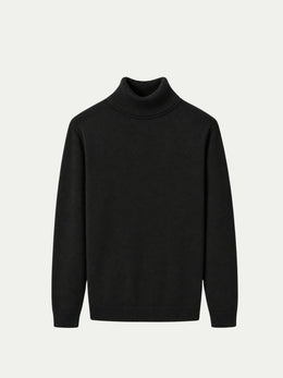 Riva Black Roll-Neck
