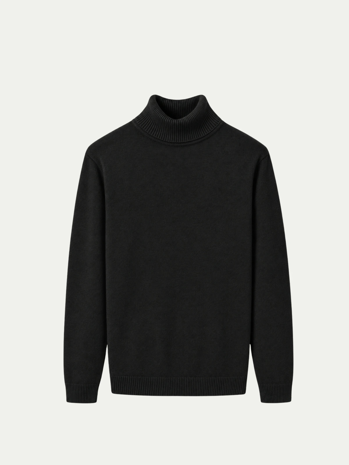 Riva Black Roll-Neck