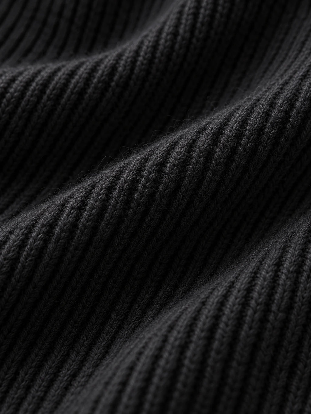 Como Black Half-Zip Knit