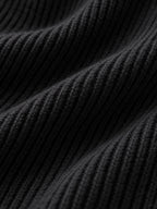 Como Black Half-Zip Knit