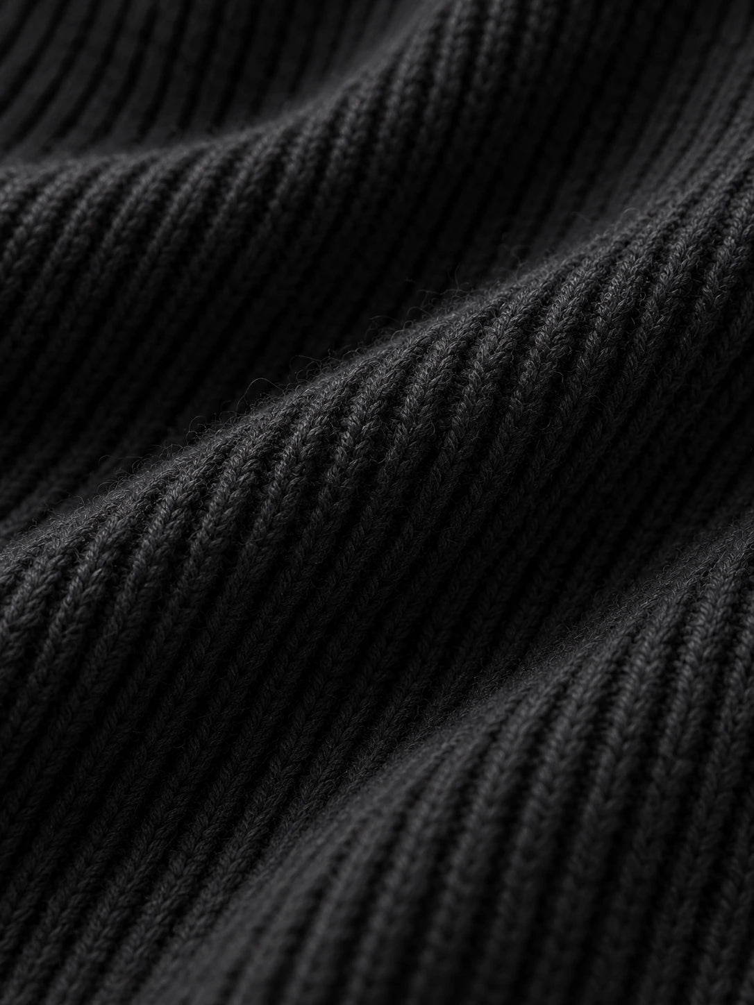 Como Black Half-Zip Knit