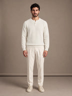 Lerici White Knitted Sweater
