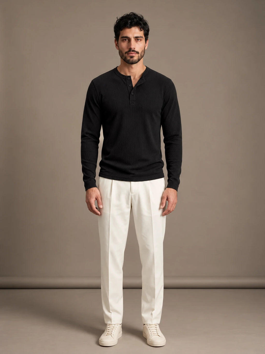 Ravello Black Henley