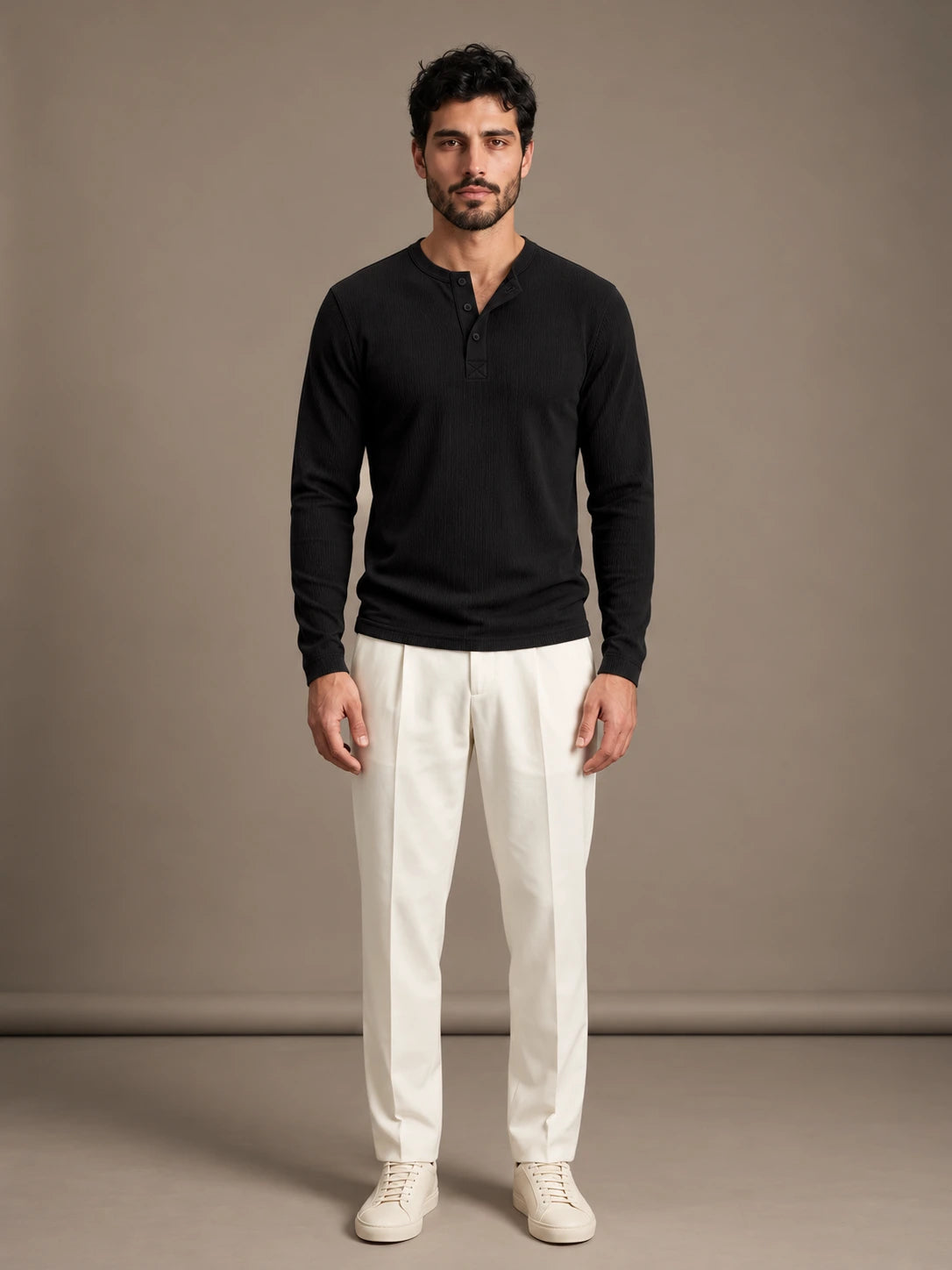 Ravello Black Henley