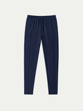 Navy Blue Drawstring Yacht Trousers