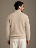 Riva Beige Roll-Neck