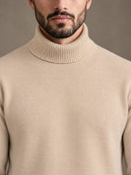 Riva Beige Roll-Neck