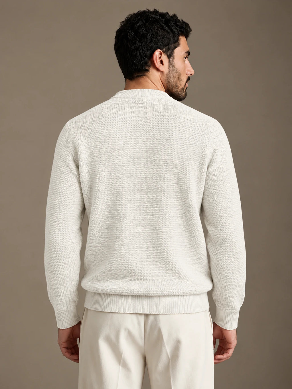 Lerici White Knitted Sweater