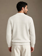 Lerici White Knitted Sweater