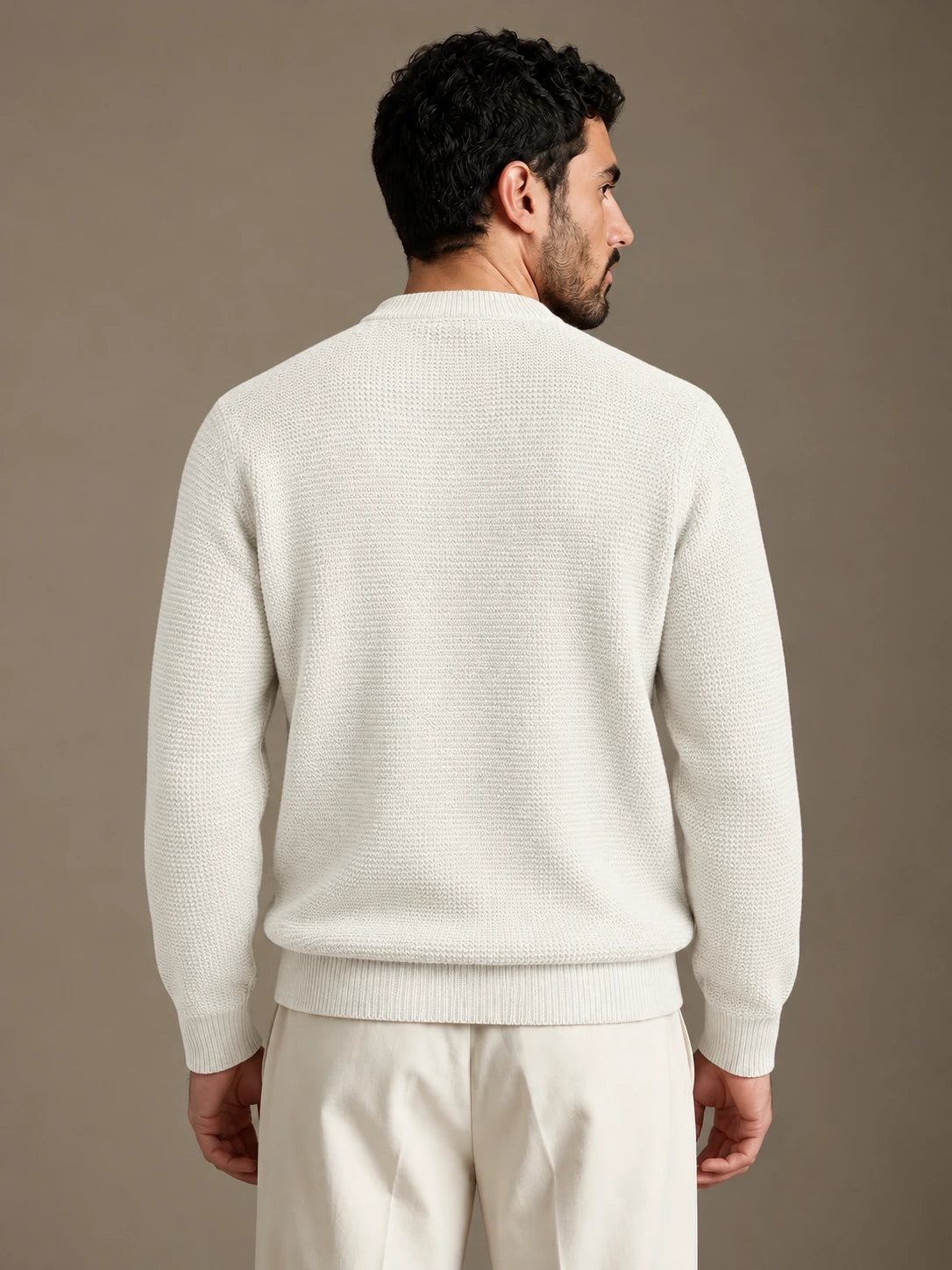 Lerici White Knitted Sweater