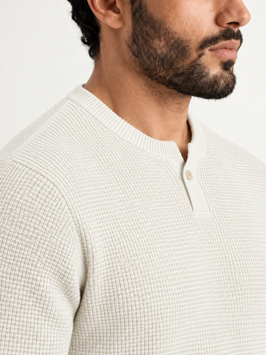 Lerici White Knitted Sweater