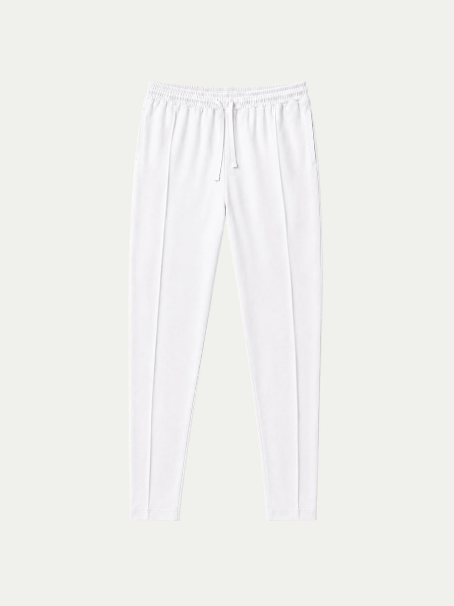 White Drawstring Yacht Trousers