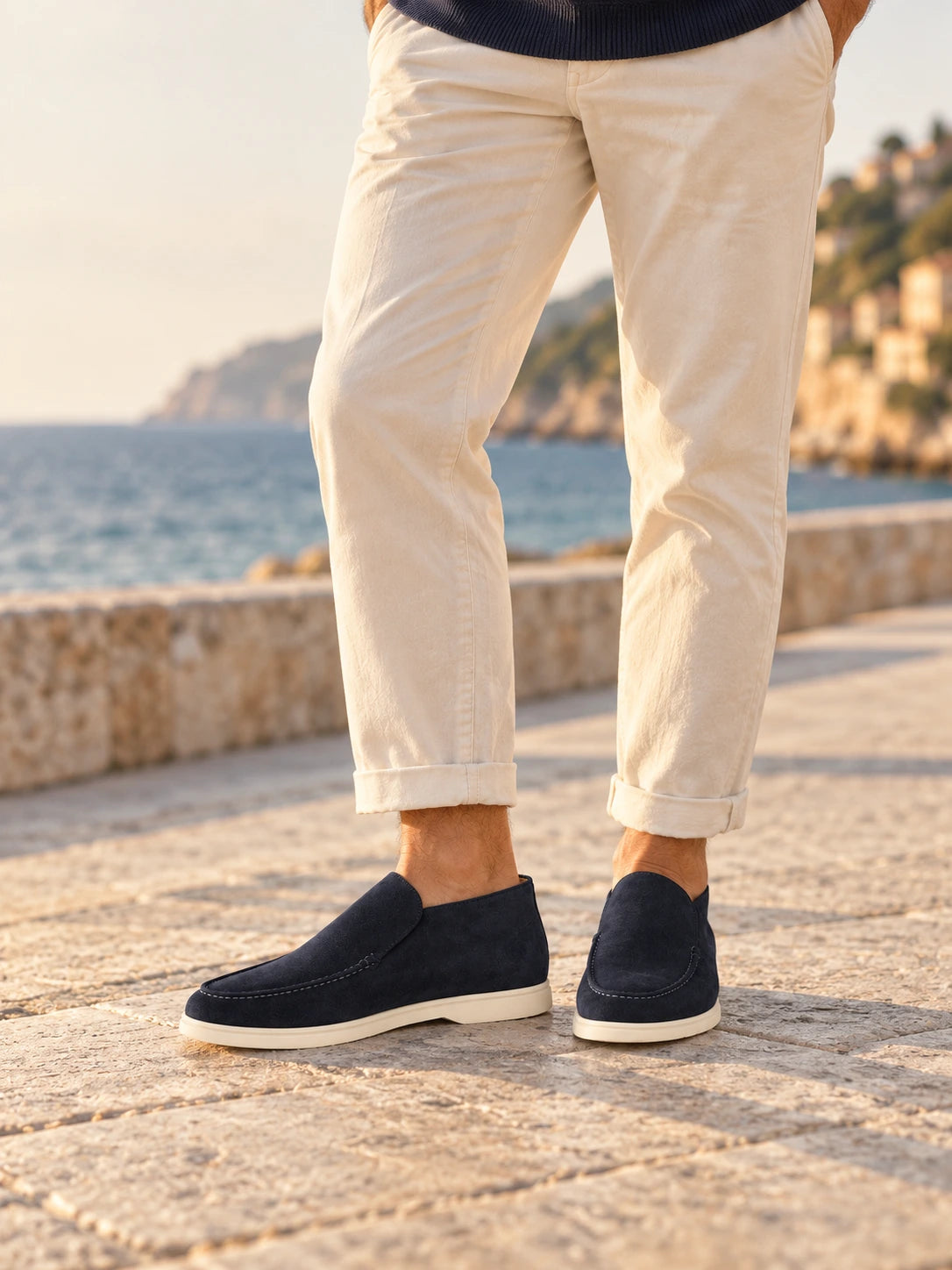 Amalfi Navy Loafers
