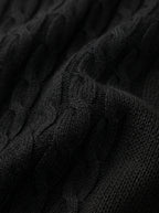 Brera Black Cable Roll-Neck