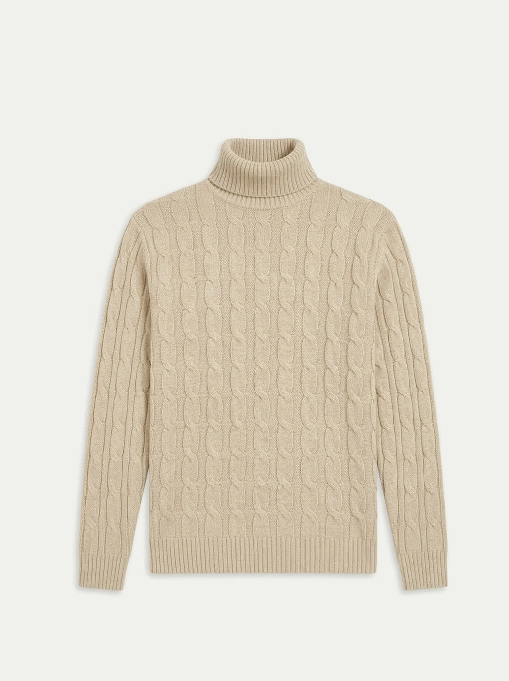 Brera Sand Cable Roll-Neck