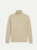 Brera Sand Cable Roll-Neck