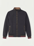 Camogli Black Casual Jacket laid flat