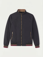Camogli Black Casual Jacket laid flat