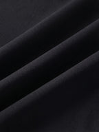 Close detail of the black woven shell