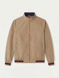 Camogli Khaki Casual Jacket laid flat