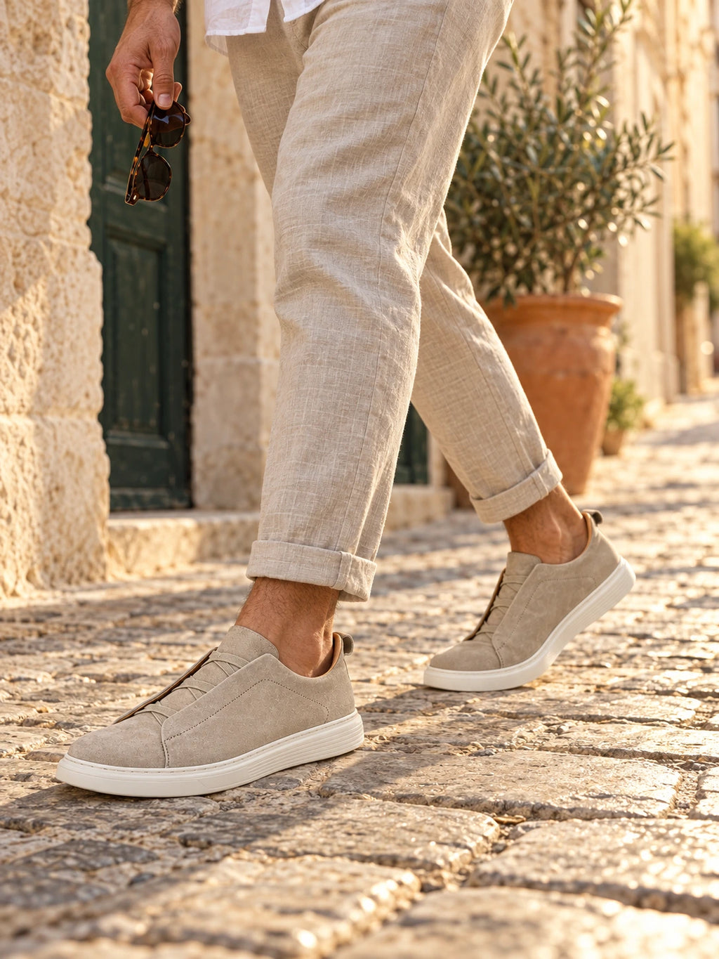 Milano Beige Sneakers