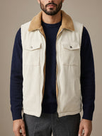 Cortina Ecru Reversible Gilet