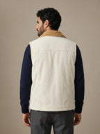 Cortina Ecru Reversible Gilet