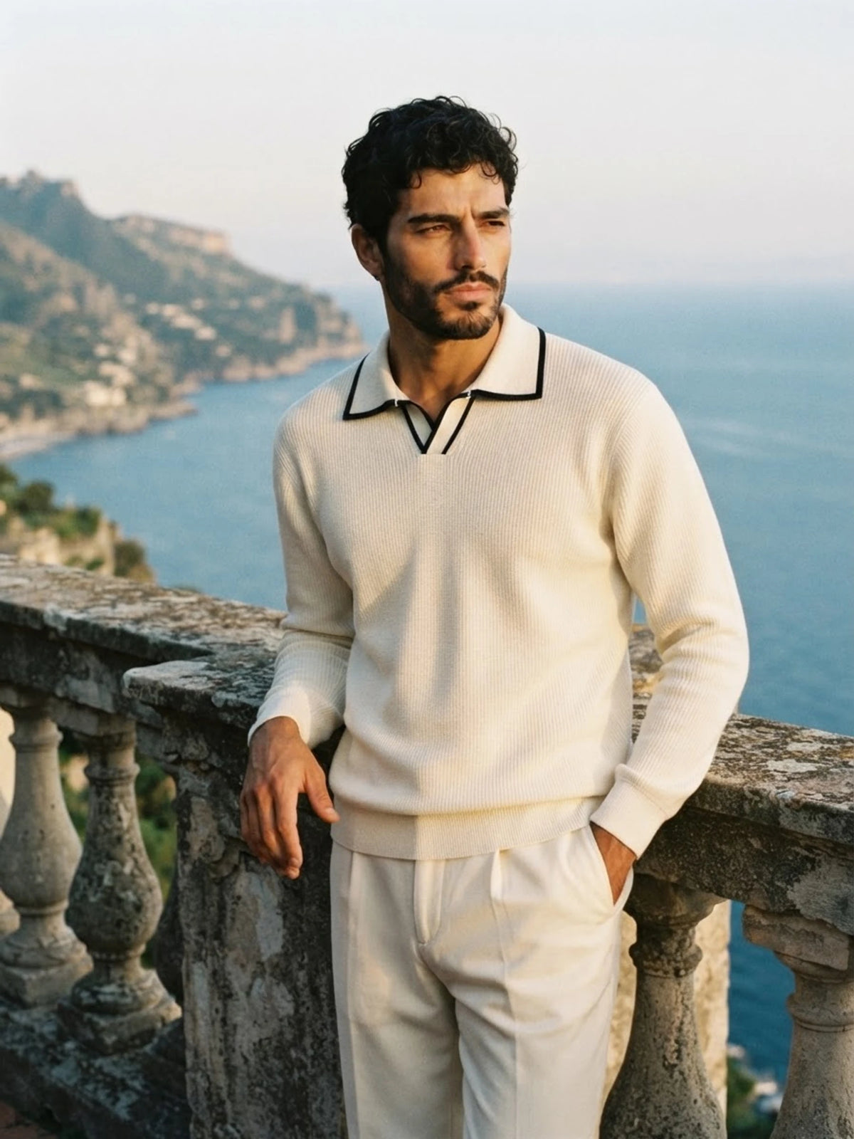 Cream Tipped Polo