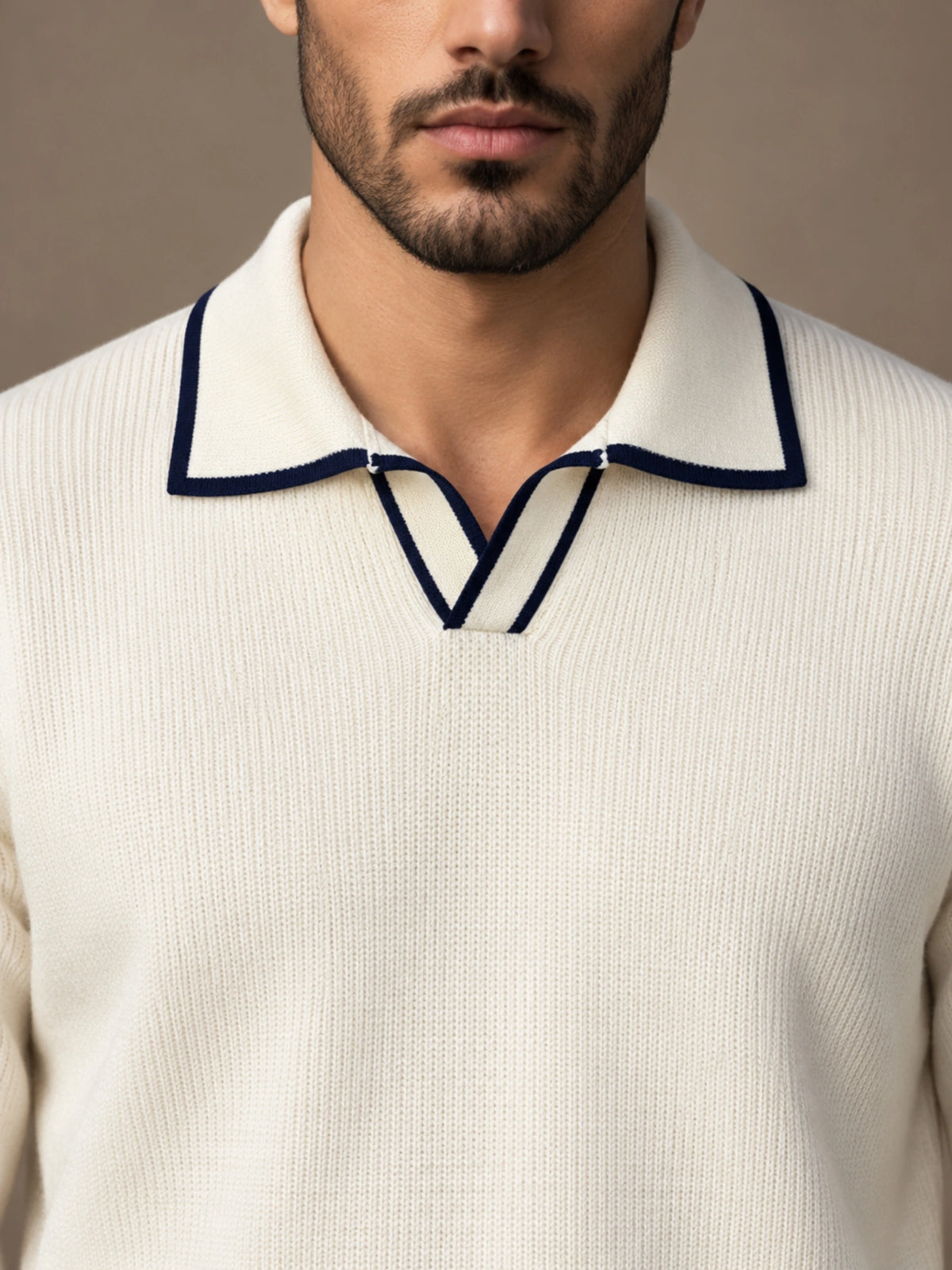 Cream Tipped Polo