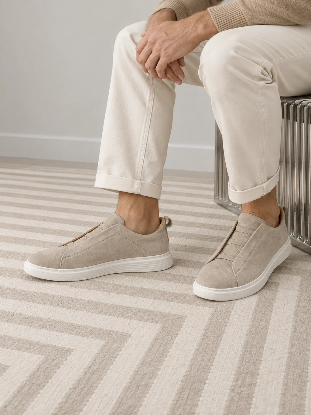 Milano Beige Sneakers
