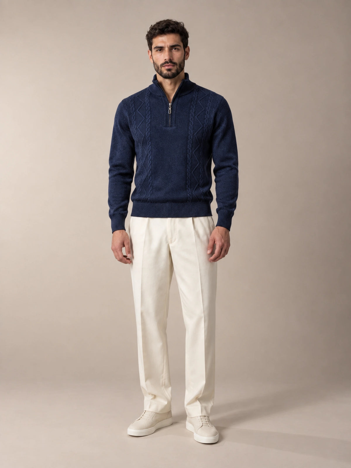 Navy Blue Harbour Quarter-Zip