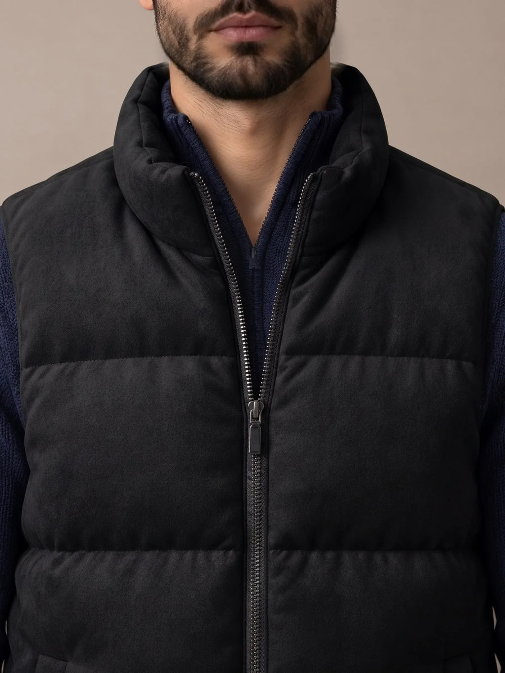 Hills Black Padded Gilet