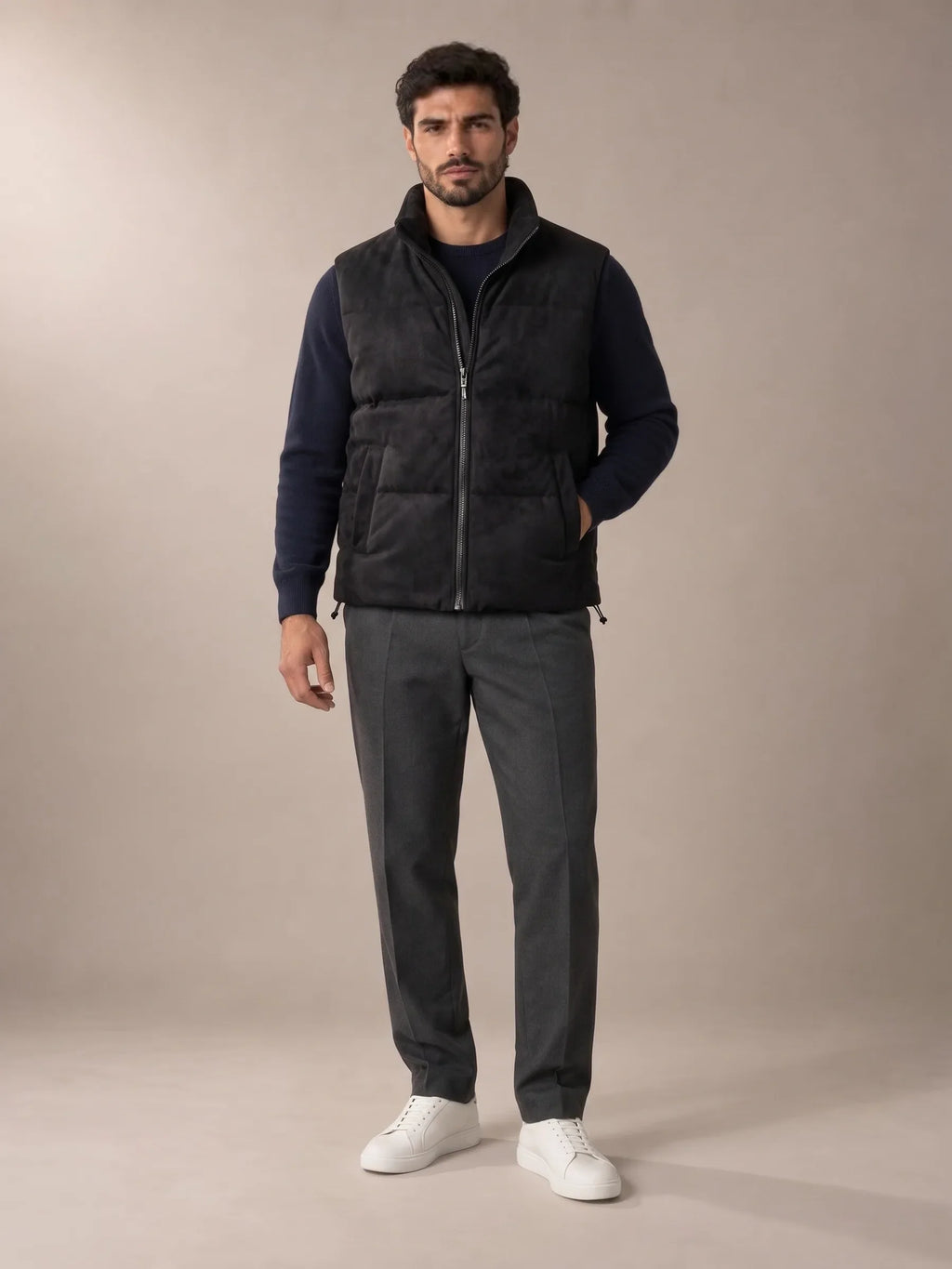 Hills Black Padded Gilet