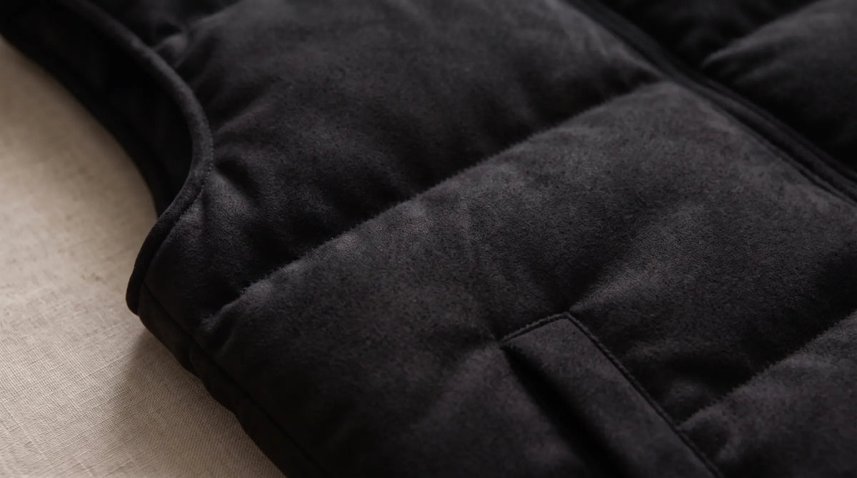 Hills Black Padded Gilet pocket