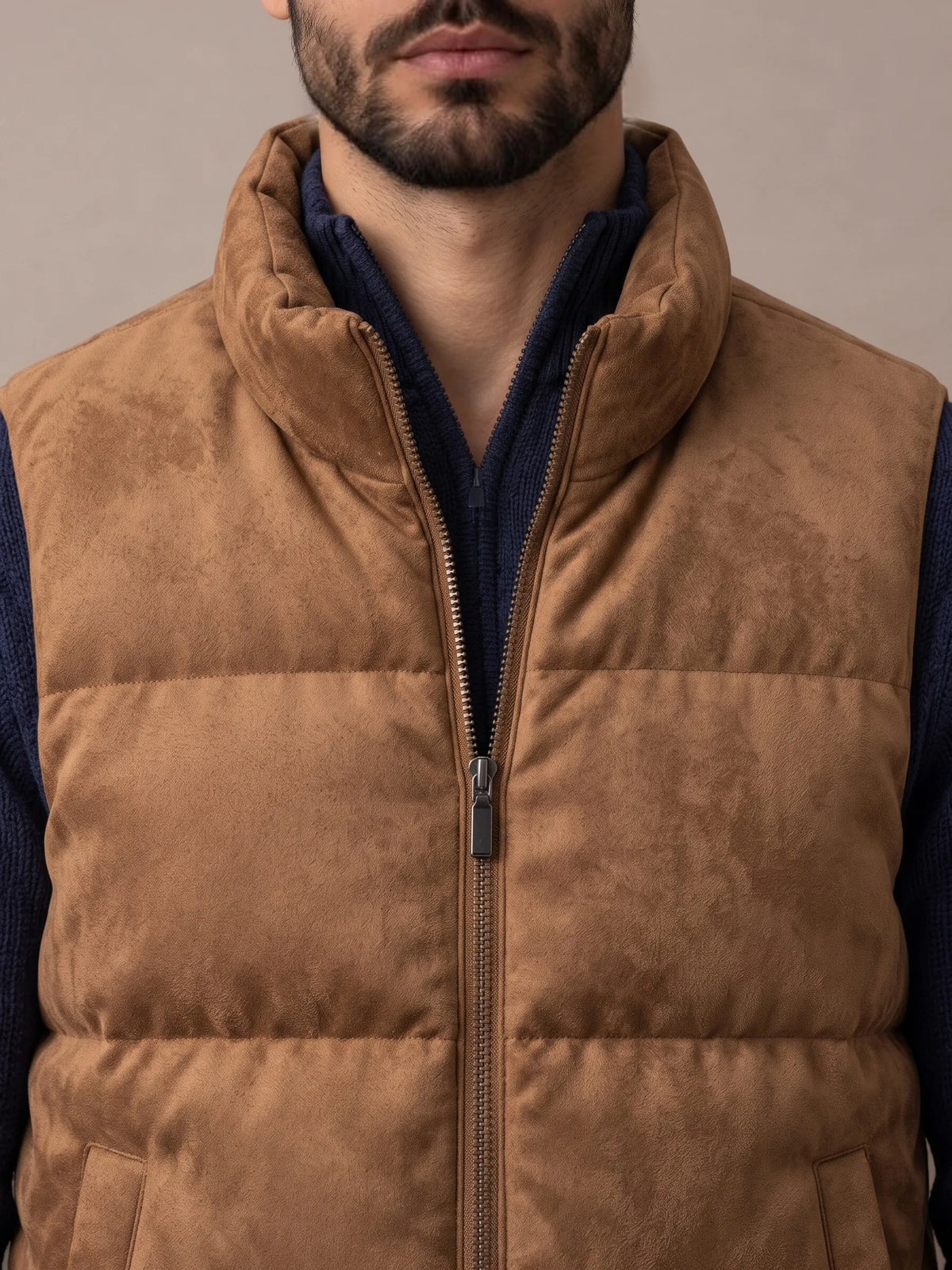 Hills Brown Padded Gilet
