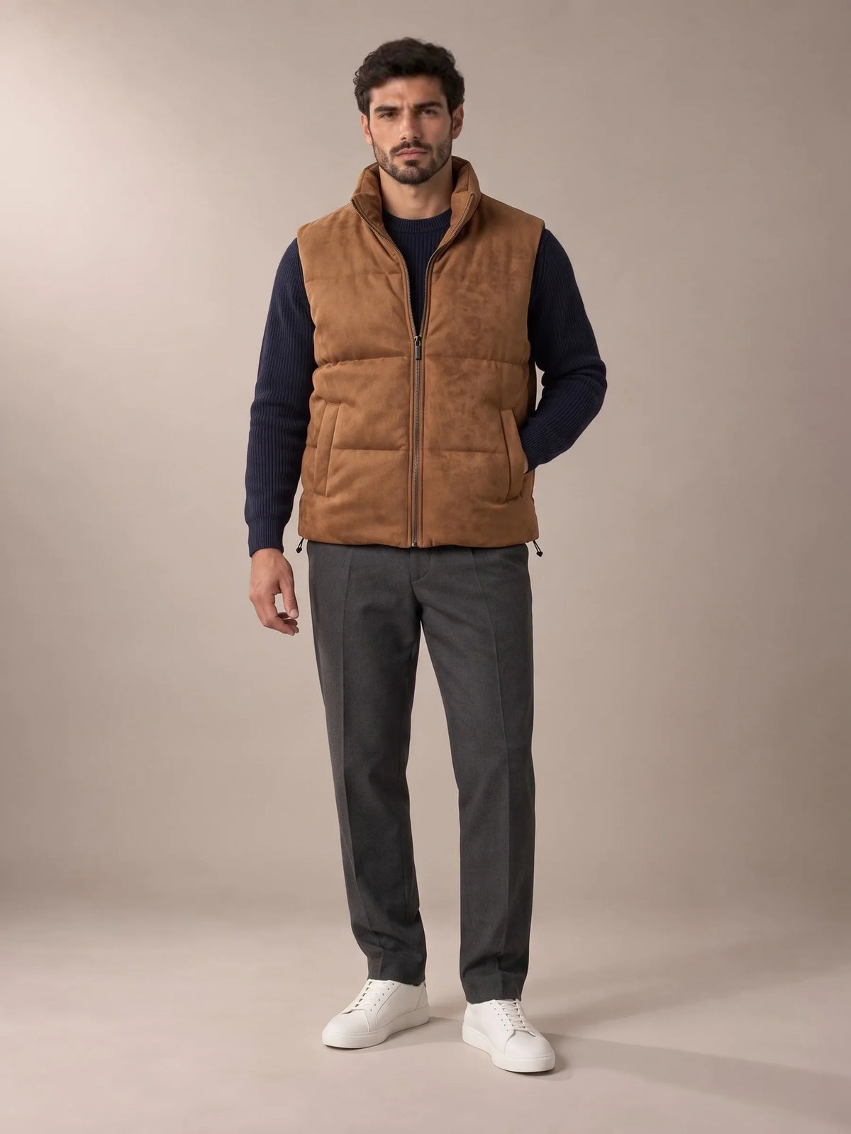 Hills Brown Padded Gilet