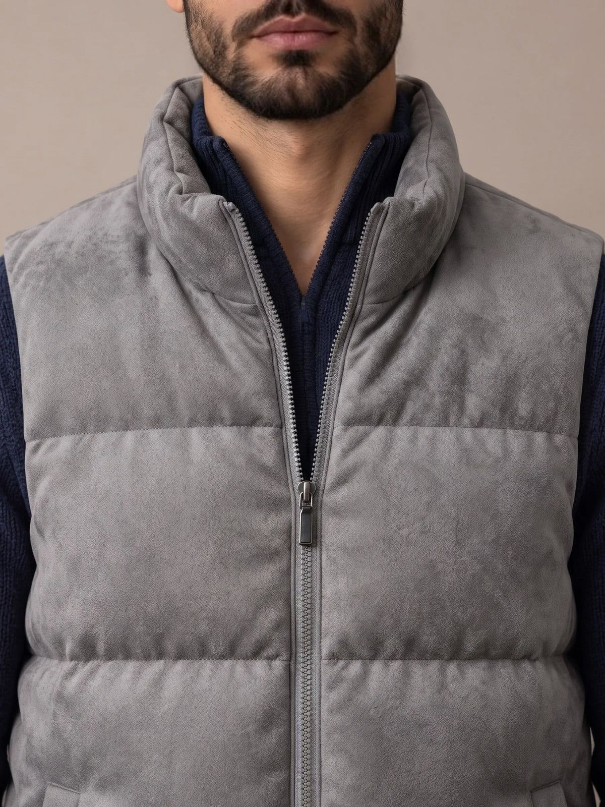 Hills Grey Padded Gilet