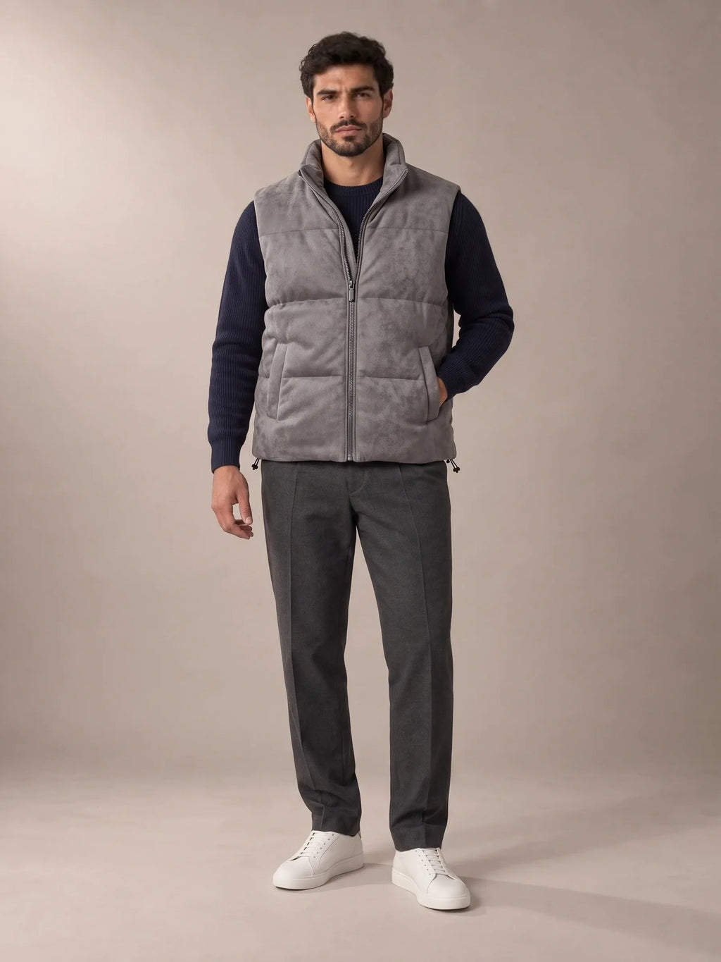 Hills Grey Padded Gilet