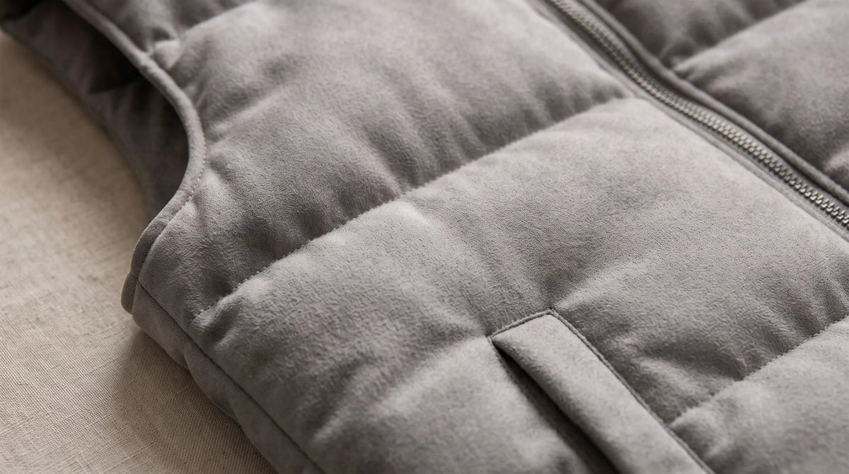 Hills Grey Padded Gilet pocket