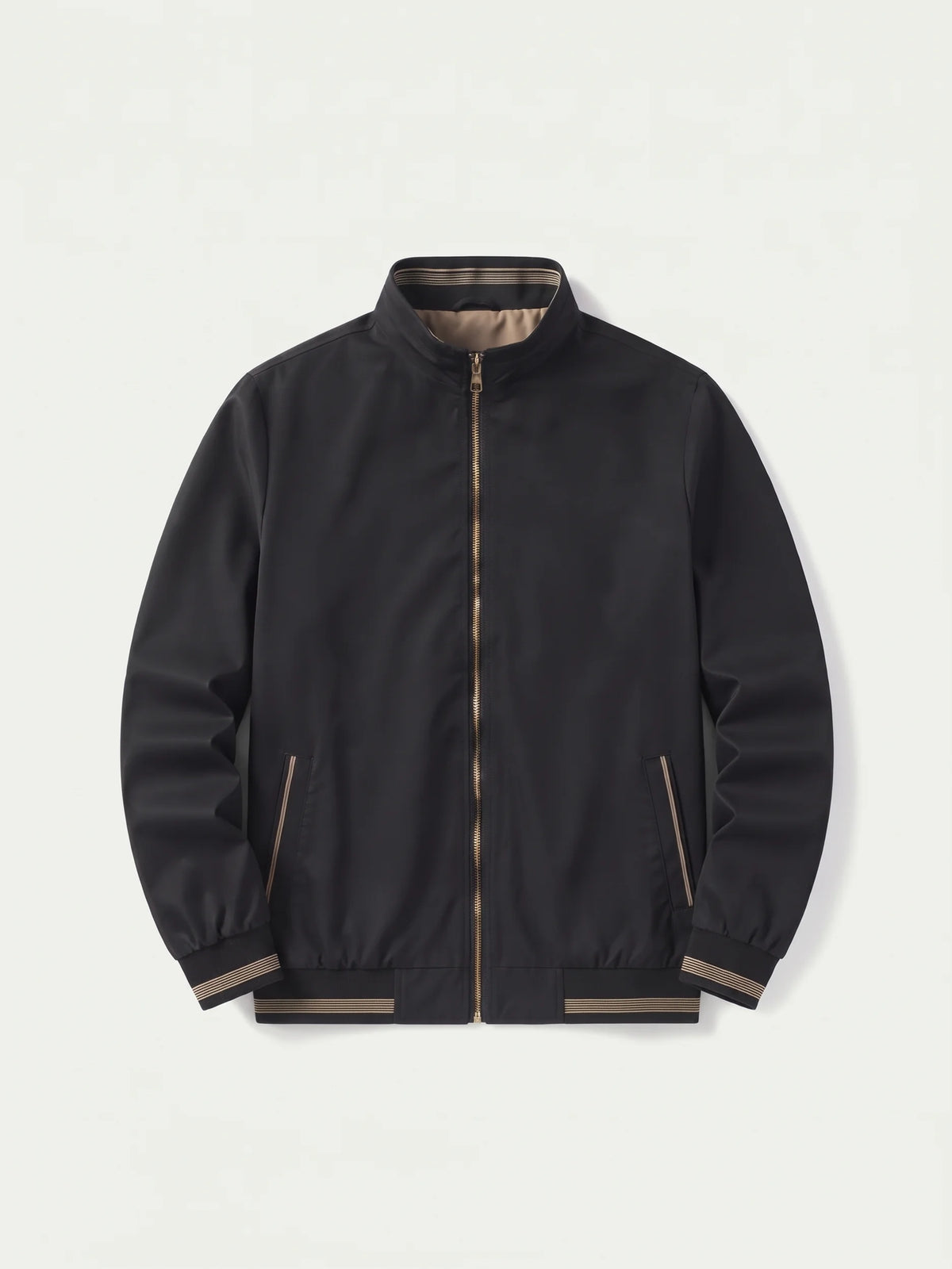 Lavagna Black Casual Jacket laid flat