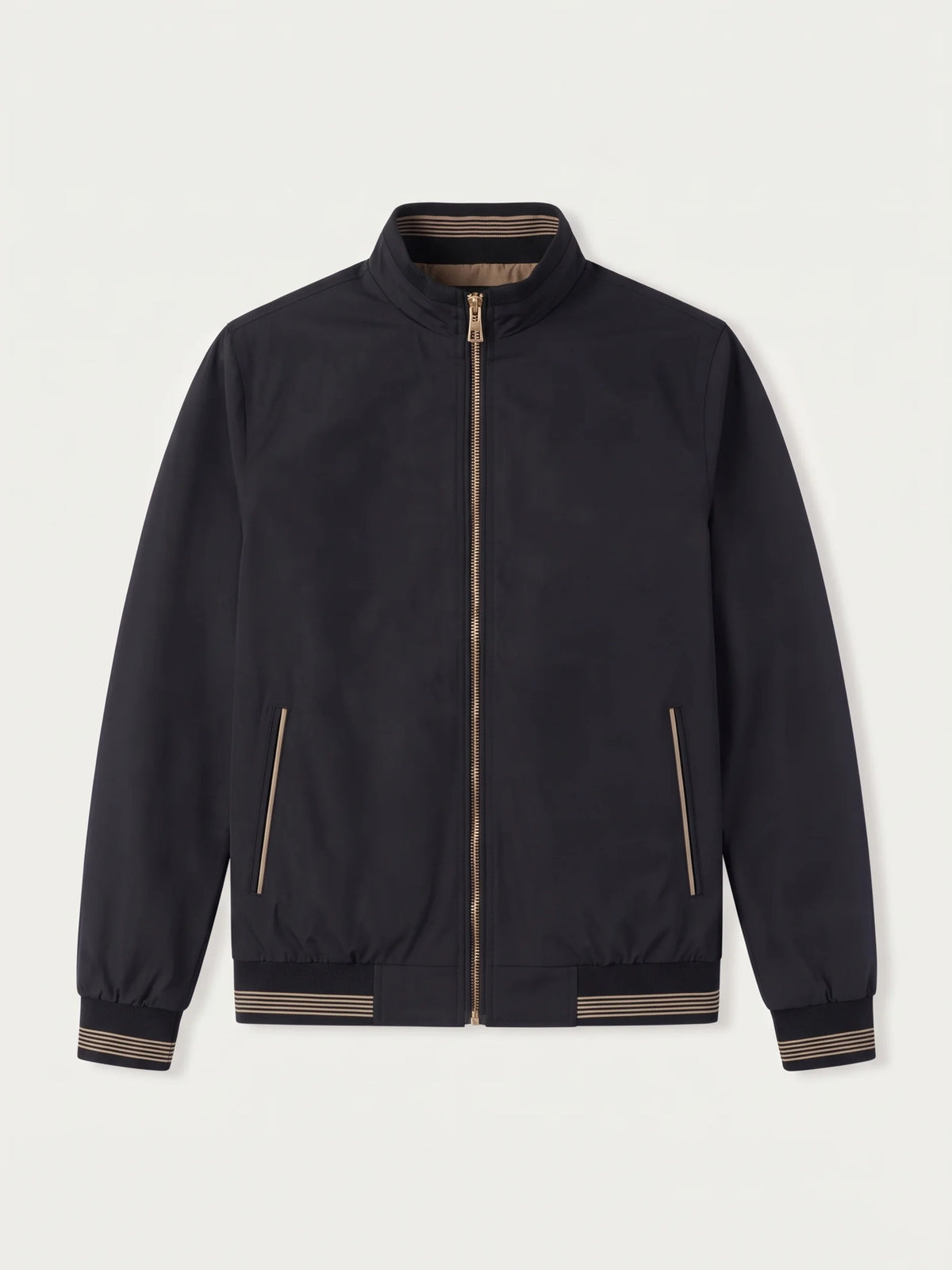 Lavagna Black Casual Jacket laid flat