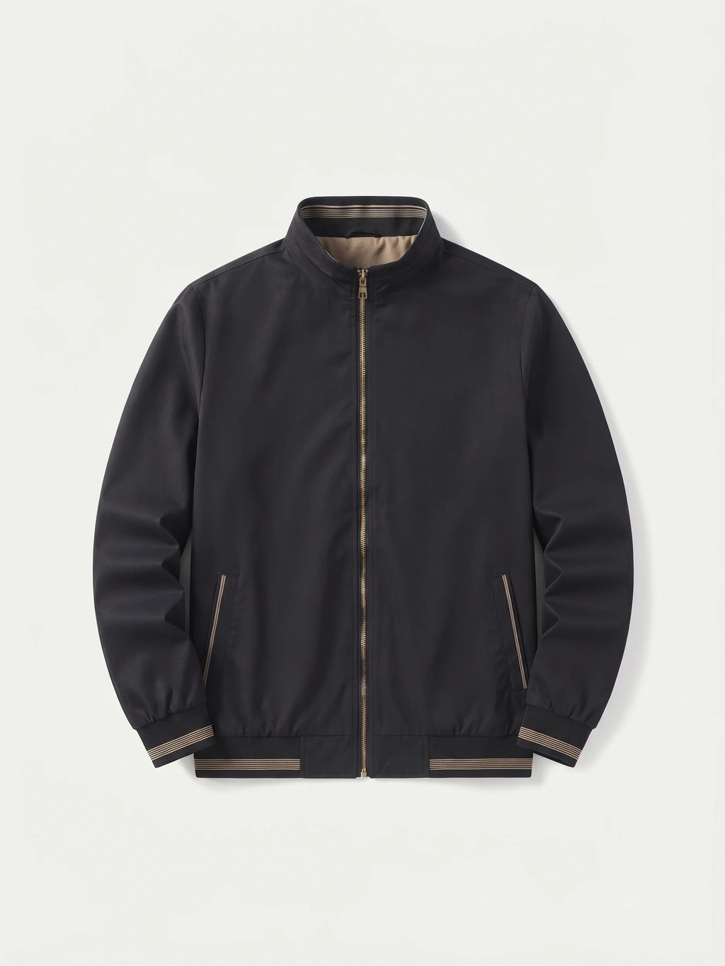 Lavagna Black Casual Jacket laid flat