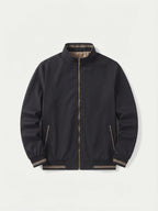 Lavagna Black Casual Jacket laid flat